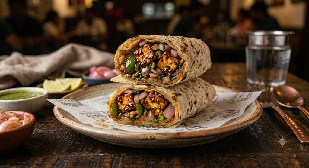 Chilli Paneer Roll